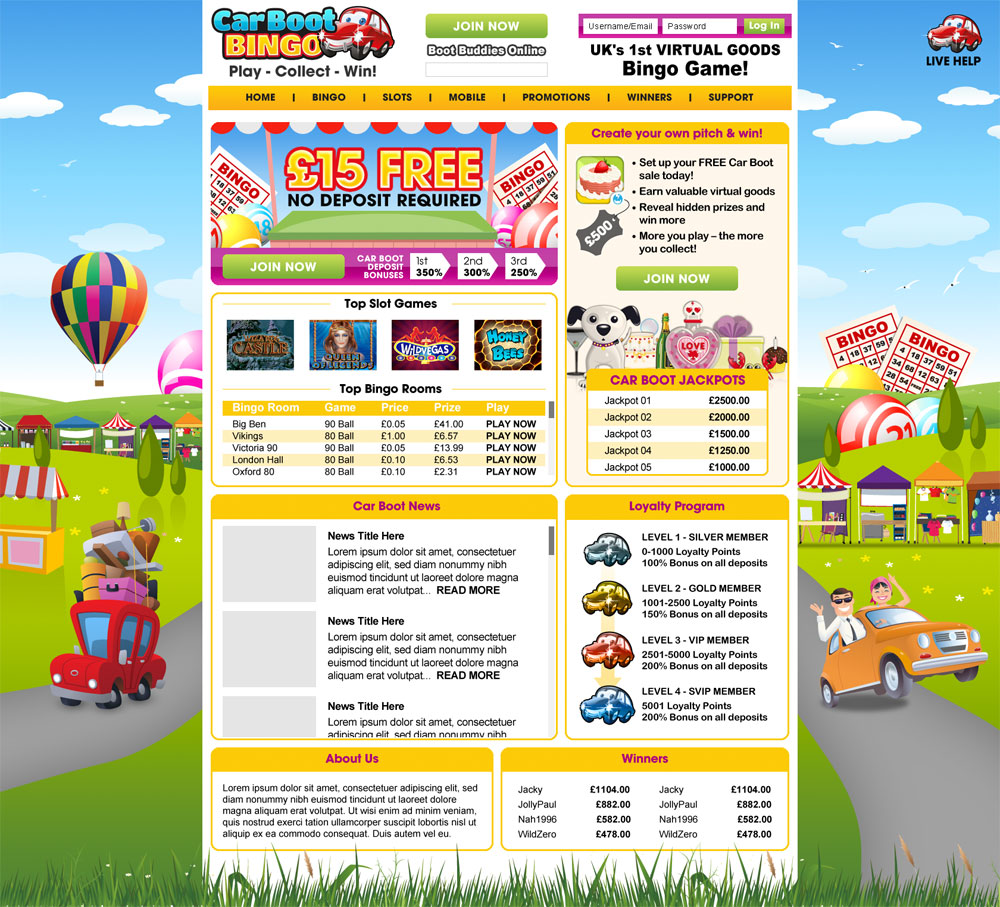 Popcorn Games - logo, brand and web design for bingo